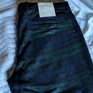 Men's Plaid Wool Plaid Pants